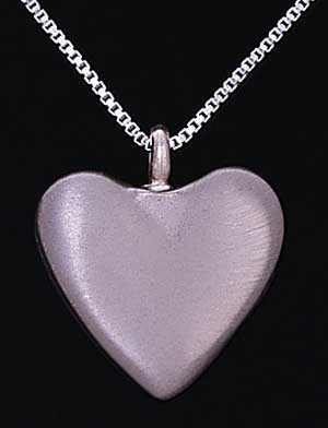 Keepsake Pendant - Pewter Heart 11