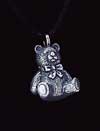 Keepsake Pendant -Brass Teddy Bear 13