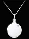 Keepsake Pendant - Sterling Silver Round 17