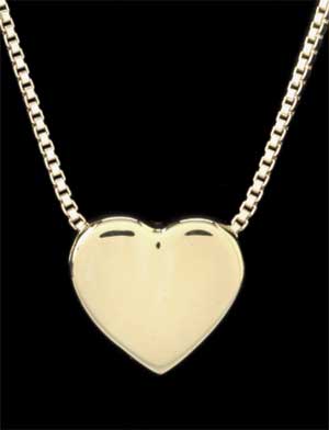 Keepsake Pendant - 14k Gold Heart 25