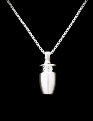 Keepsake Pendant - Sterling Silver Urn 30